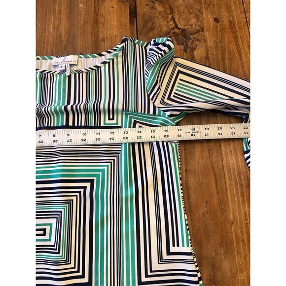 Jude Connally Dress Size Small Long Sleeve Geometric Shift Stretch Classic Chloe - Picture 6 of 12
